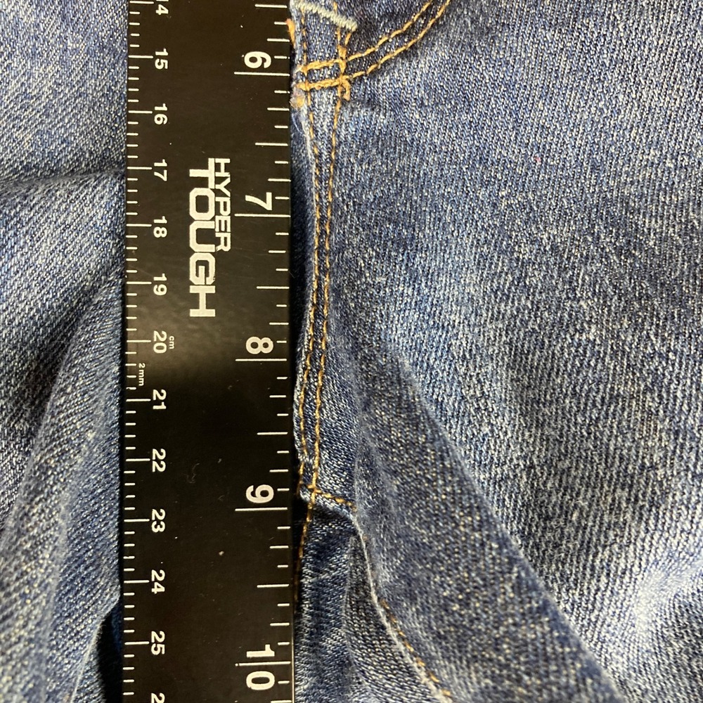 Gap 1969 Real Straight Jeans Womens 31/12r Medium Wash Blue Denim Stretch 34x32 - Picture 11 of 15